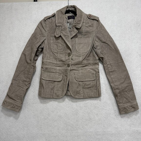 Buckley Tailors Jacket Womens Medium Corduroy Utility Blazer Button Pockets - Picture 1 of 12